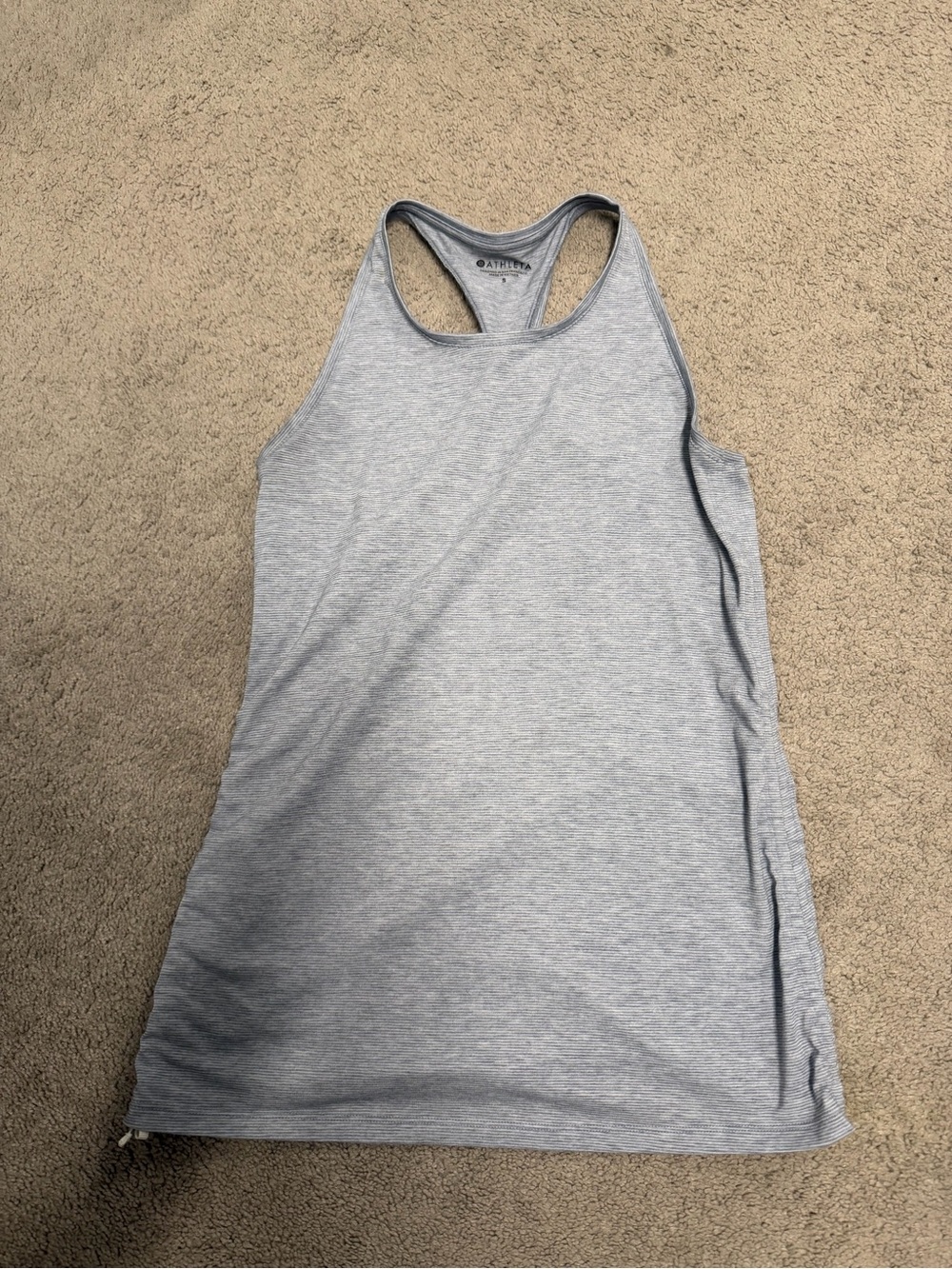 Athleta Light Heather Gray Racerback Tank